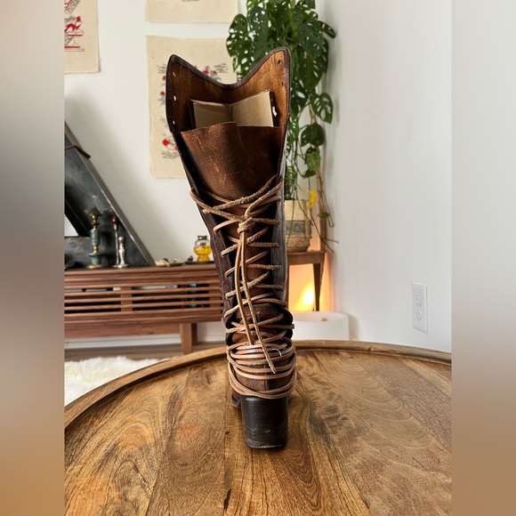 Freebird Dark Brown Over the Knee Boots - Picture 6 of 10